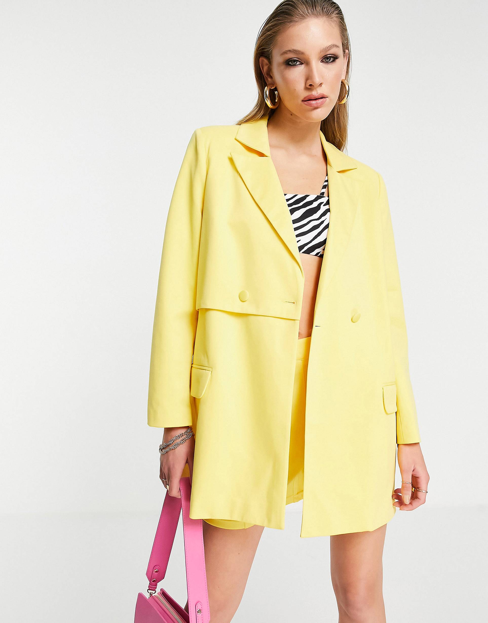 Oversized deals yellow blazer