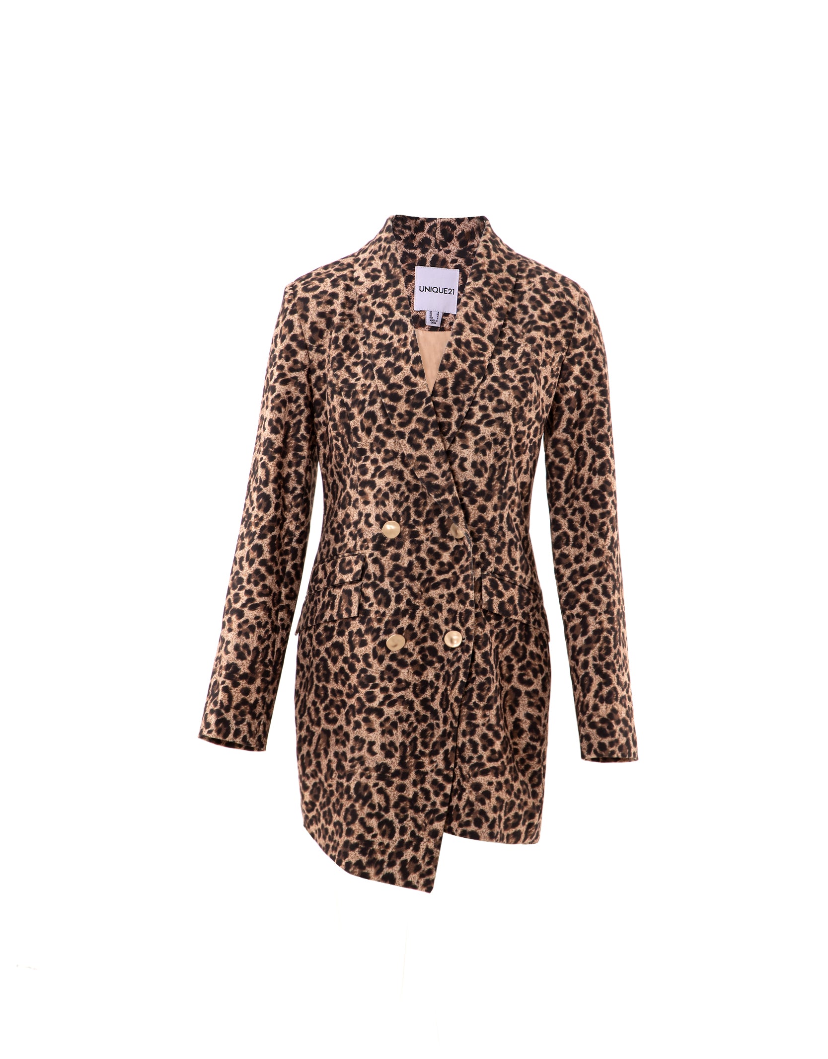 Leopard print clearance blazer jacket