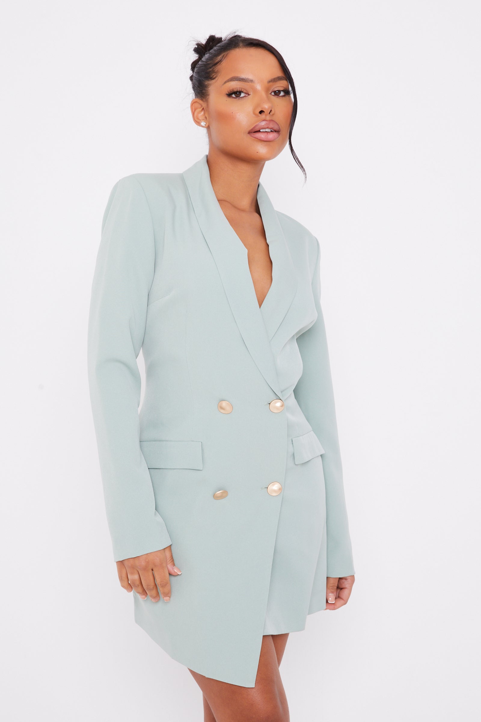 Mint green clearance blazer dress